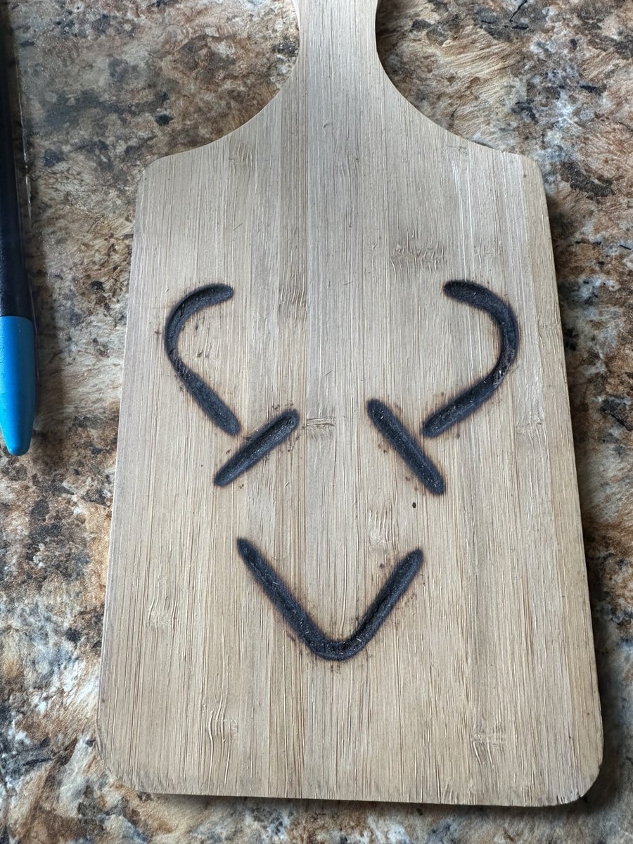 Custom Cattle Brand Bread Board